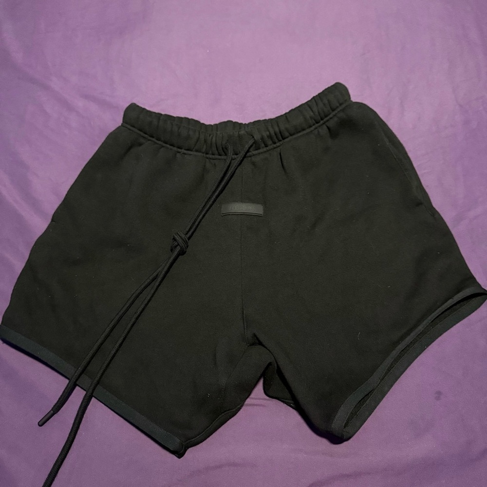 Essentials Black Hybrid Shorts
